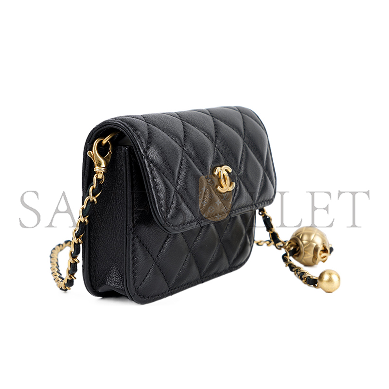 Ch**el mini flap bag pearl crush lambskin ap1628 (12.5*9.5*3.5cm)